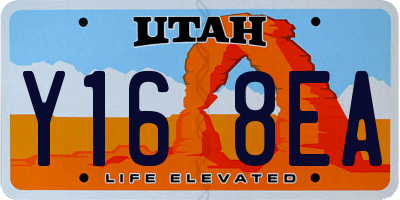 UT license plate Y168EA