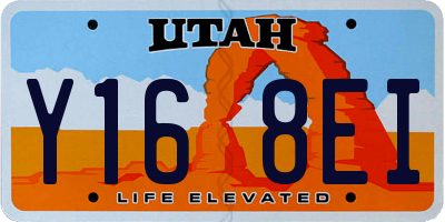 UT license plate Y168EI