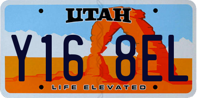 UT license plate Y168EL