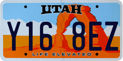UT license plate Y168EZ