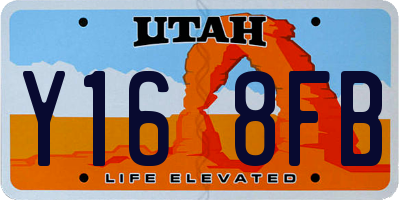 UT license plate Y168FB