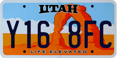 UT license plate Y168FC