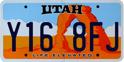 UT license plate Y168FJ