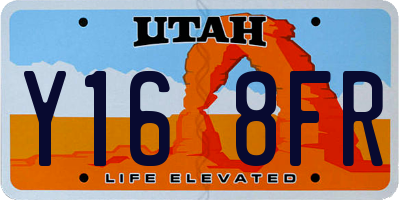 UT license plate Y168FR