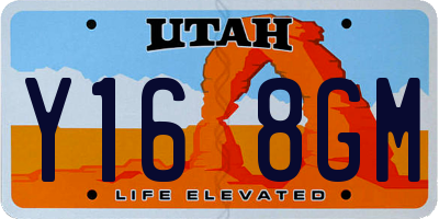 UT license plate Y168GM