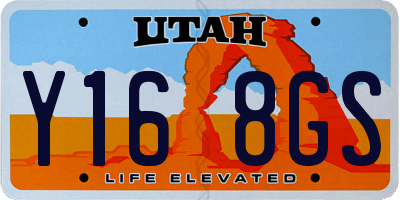 UT license plate Y168GS