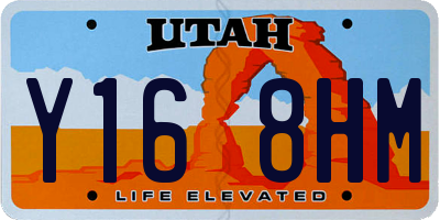 UT license plate Y168HM