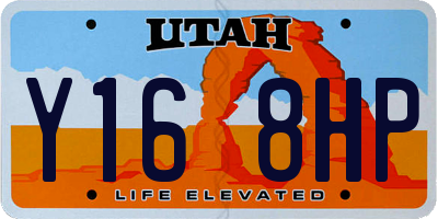 UT license plate Y168HP