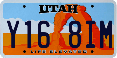 UT license plate Y168IM