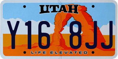 UT license plate Y168JJ