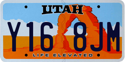 UT license plate Y168JM