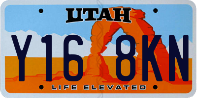 UT license plate Y168KN