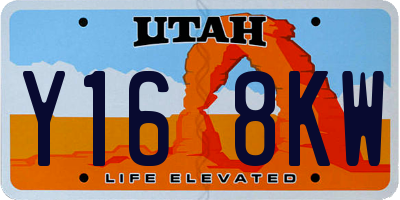 UT license plate Y168KW