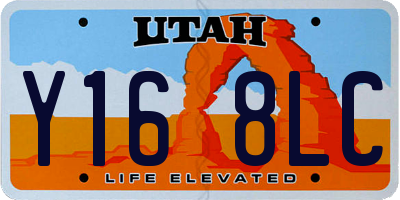 UT license plate Y168LC