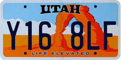 UT license plate Y168LF
