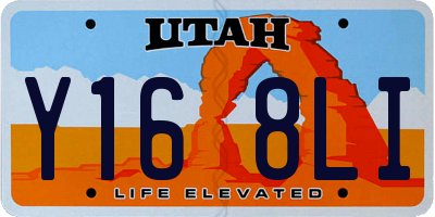 UT license plate Y168LI