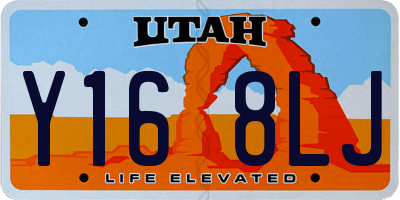 UT license plate Y168LJ