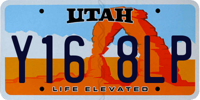 UT license plate Y168LP