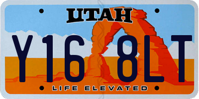 UT license plate Y168LT