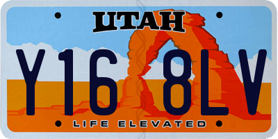 UT license plate Y168LV