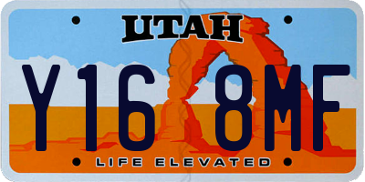 UT license plate Y168MF