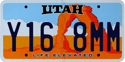 UT license plate Y168MM