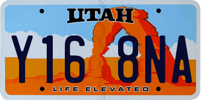 UT license plate Y168NA