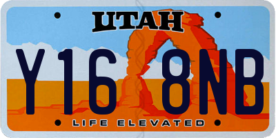 UT license plate Y168NB