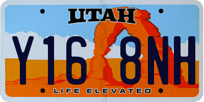 UT license plate Y168NH