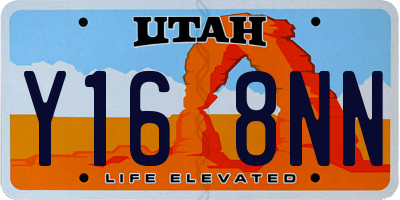 UT license plate Y168NN