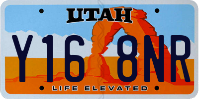UT license plate Y168NR