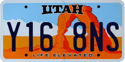 UT license plate Y168NS