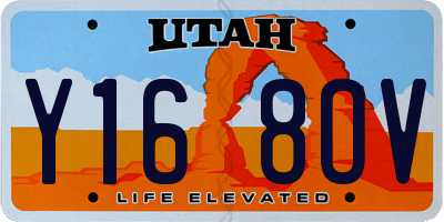 UT license plate Y168OV