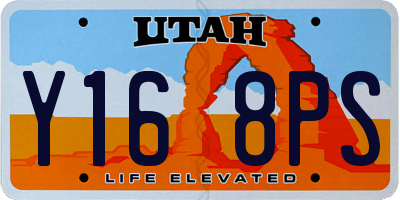 UT license plate Y168PS