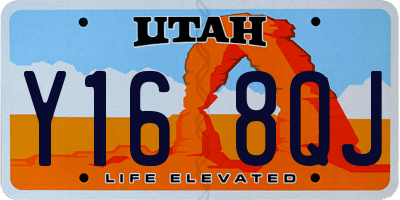 UT license plate Y168QJ