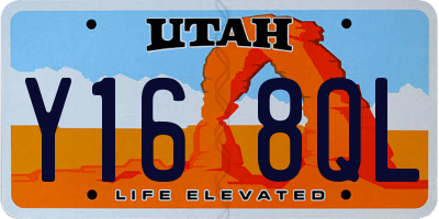 UT license plate Y168QL
