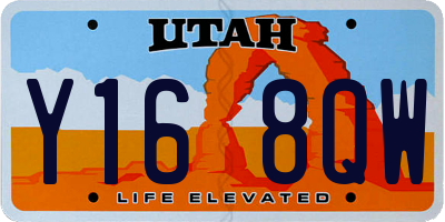 UT license plate Y168QW