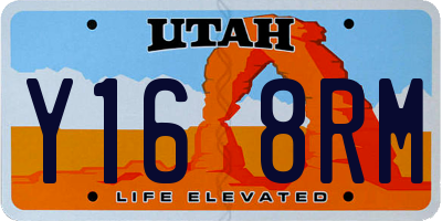 UT license plate Y168RM