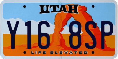 UT license plate Y168SP