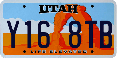 UT license plate Y168TB