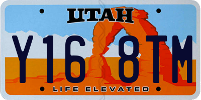 UT license plate Y168TM