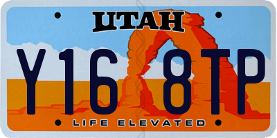UT license plate Y168TP