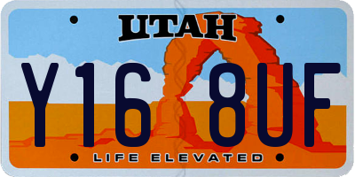 UT license plate Y168UF