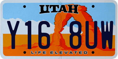 UT license plate Y168UW