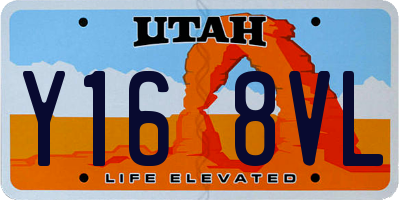 UT license plate Y168VL