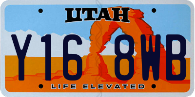 UT license plate Y168WB