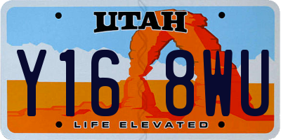 UT license plate Y168WU