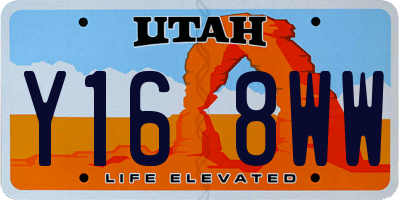 UT license plate Y168WW