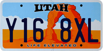 UT license plate Y168XL