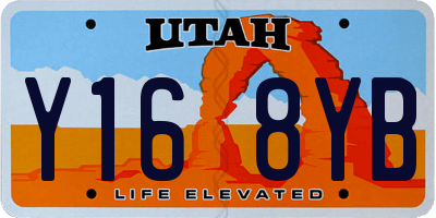 UT license plate Y168YB